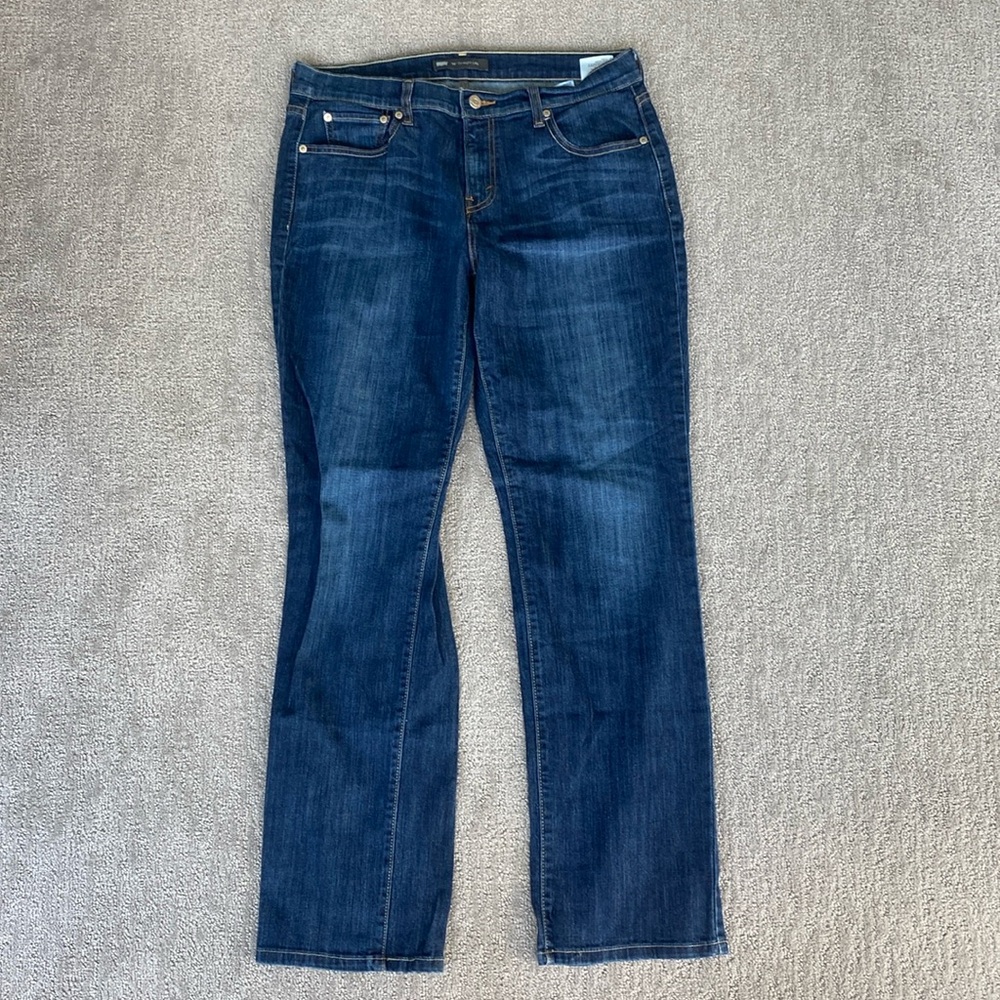 Levi’s 505 Dark Wash Blue Denim Straight Leg Jeans
